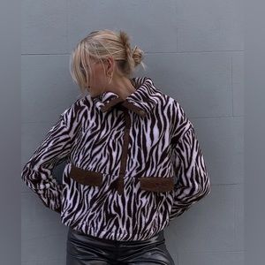 Size 2 House of Sunny Zebra Plush Sweater